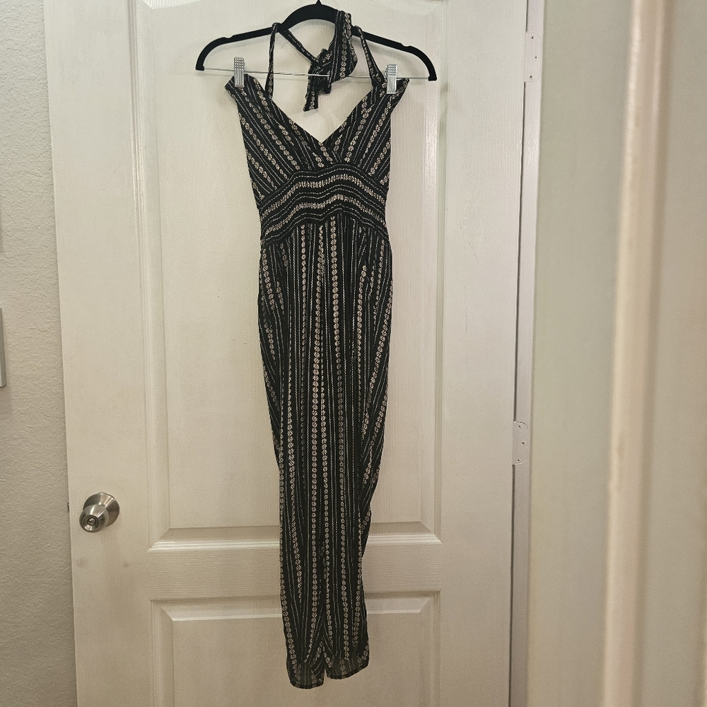 American Eagle women's size S Small striped jumpsuit with pockets